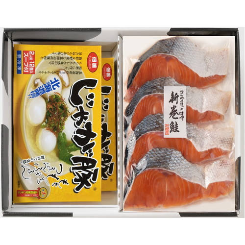 秋鮭と選べるギフト(じゃが豚)